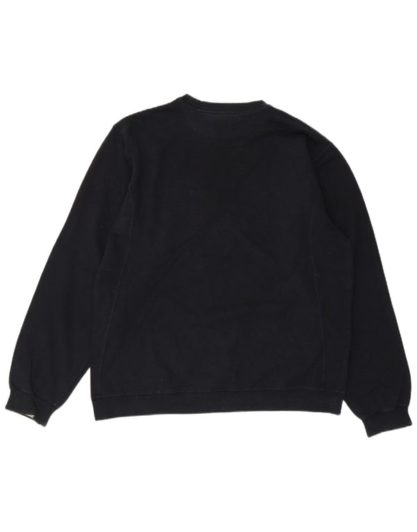 Champion Womens Graphic Sweatshirt Jumper UK 14 Medium Black