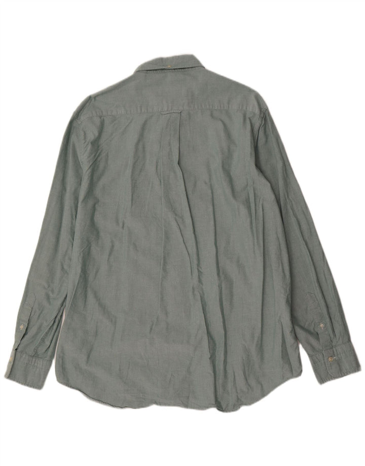 Gant Mens Regular Fit Shirt Size 45/46 2XL Green Cotton