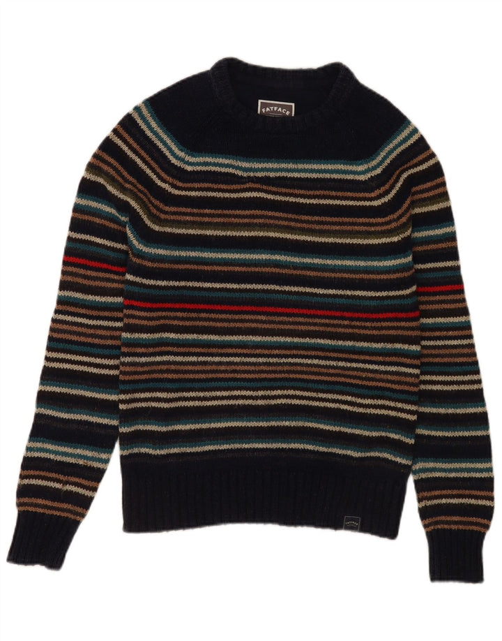 Fat Face Womens Crew Neck Jumper Sweater UK 4 XS Multicoloured Classic