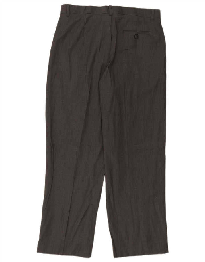 Chaps Boys Husky Straight Chino Trousers 13-14 Years W30 L28 Grey Polyester