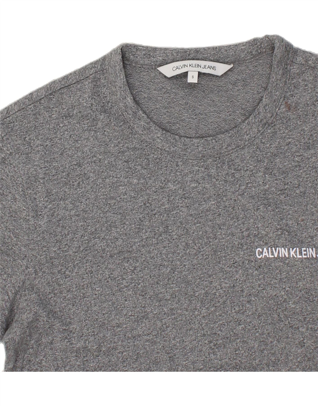 CALVIN KLEIN JEANS Mens T-Shirt Top Small Grey Cotton Vintage Calvin Klein Jeans and Second-Hand Calvin Klein Jeans from Messina Hembry 