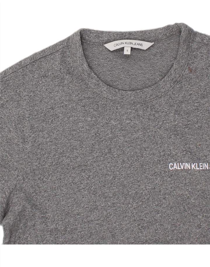 CALVIN KLEIN JEANS Mens T-Shirt Top Small Grey Cotton Vintage Calvin Klein Jeans and Second-Hand Calvin Klein Jeans from Messina Hembry 