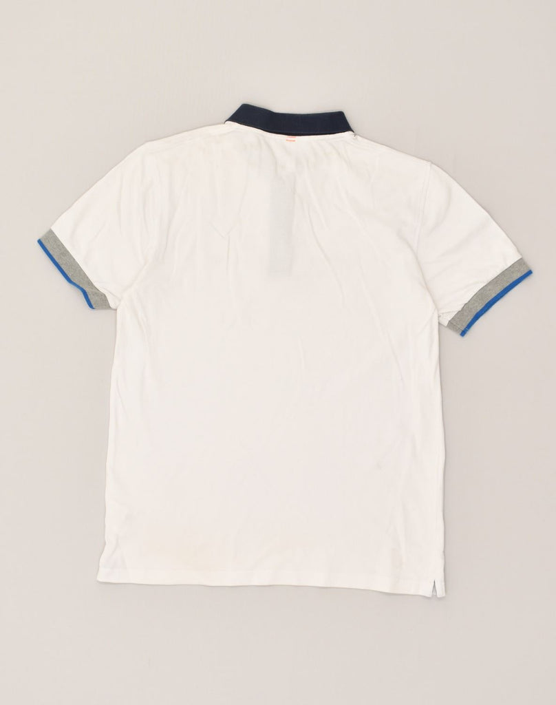 SUN68 Mens Polo Shirt Medium White Cotton | Vintage Sun68 | Thrift | Second-Hand Sun68 | Used Clothing | Messina Hembry 