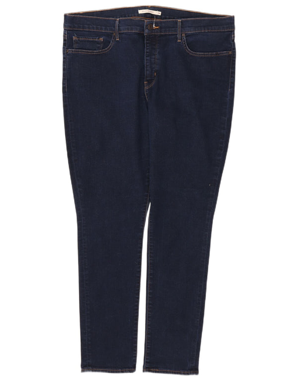 LEVI'S Womens 311 Shaping Skinny Jeans W34 L30  Navy Blue Cotton