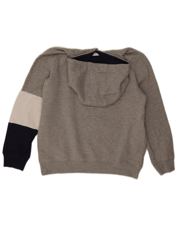 Fila Boys Graphic Hoodie Jumper 13-14 Years XL Grey Colourblock Cotton