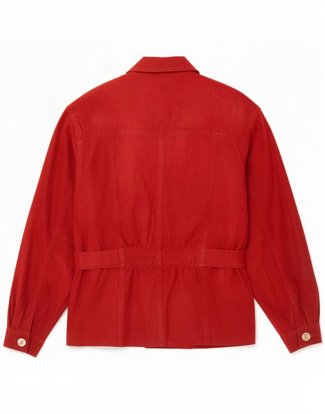 Vintage Womens Suede Jacket EU 36 Small Red Leather