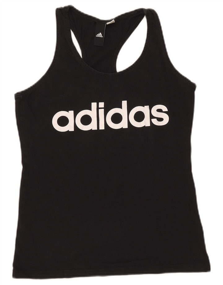 Adidas Womens Graphic Vest Top UK 8 Small Black