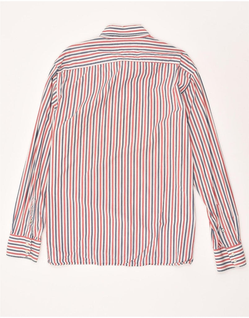 TOMMY HILFIGER Mens Custom Fit Shirt XL Red Striped Cotton | Vintage Tommy Hilfiger | Thrift | Second-Hand Tommy Hilfiger | Used Clothing | Messina Hembry 