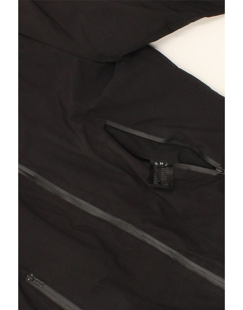 REFRIGUE Womens Hooded Reversible Padded Jacket UK 14 Medium Black Vintage Refrigue and Second-Hand Refrigue from Messina Hembry 