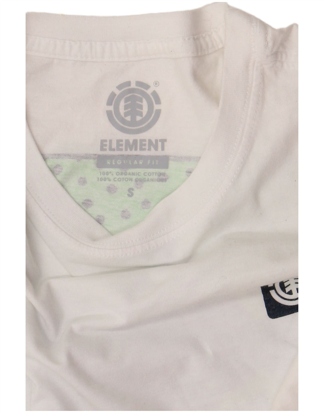 Element Mens Regular Fit Graphic T-Shirt Top Small White Cotton