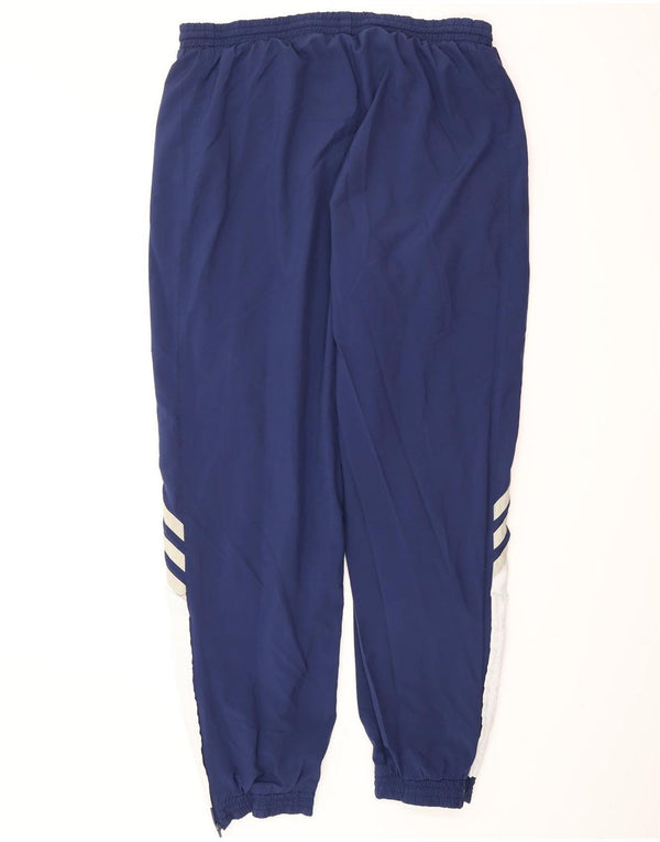 ADIDAS Mens Tracksuit Trousers Joggers UK 44/46 Large  Navy Blue Polyester