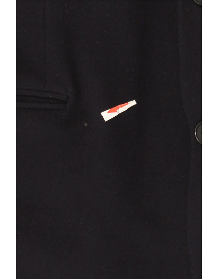 Canali Mens 3 Button Blazer Jacket IT 52 XL Navy Blue Wool