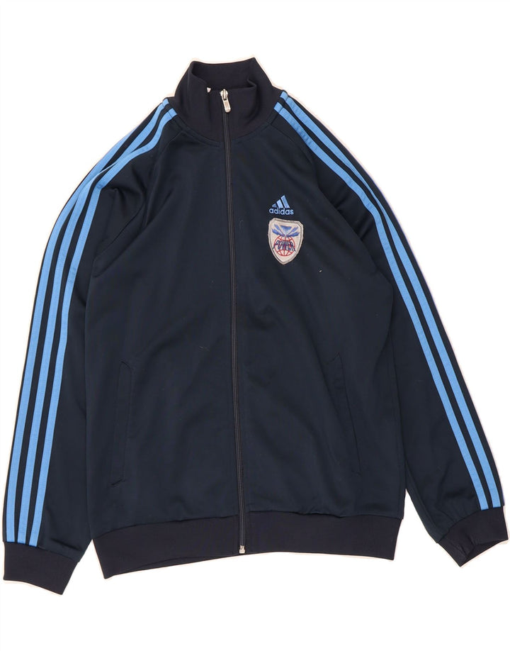 ADIDAS Boys Clima 365 Tracksuit Top Jacket 11-12 Years Navy Blue Polyester Vintage Adidas and Second-Hand Adidas from Messina Hembry 