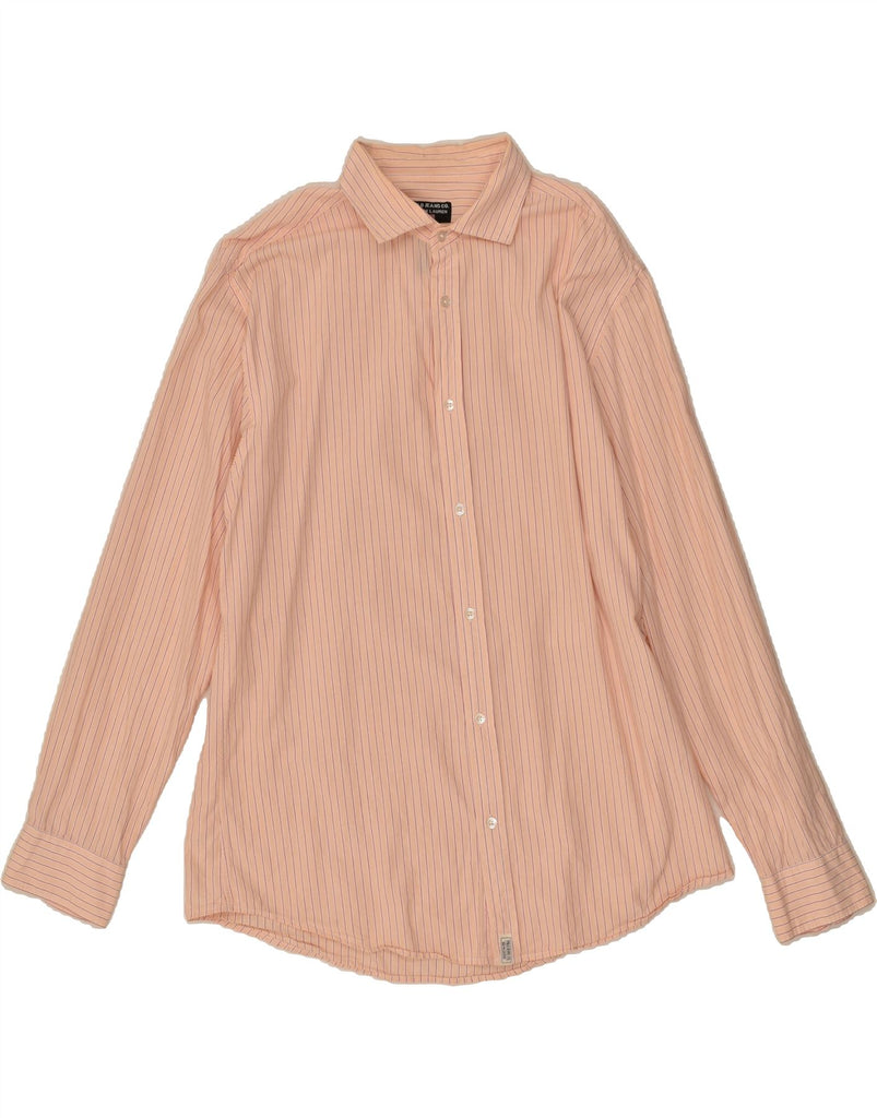 POLO RALPH LAUREN Mens Shirt XL Pink Pinstripe Cotton | Vintage Polo Ralph Lauren | Thrift | Second-Hand Polo Ralph Lauren | Used Clothing | Messina Hembry 