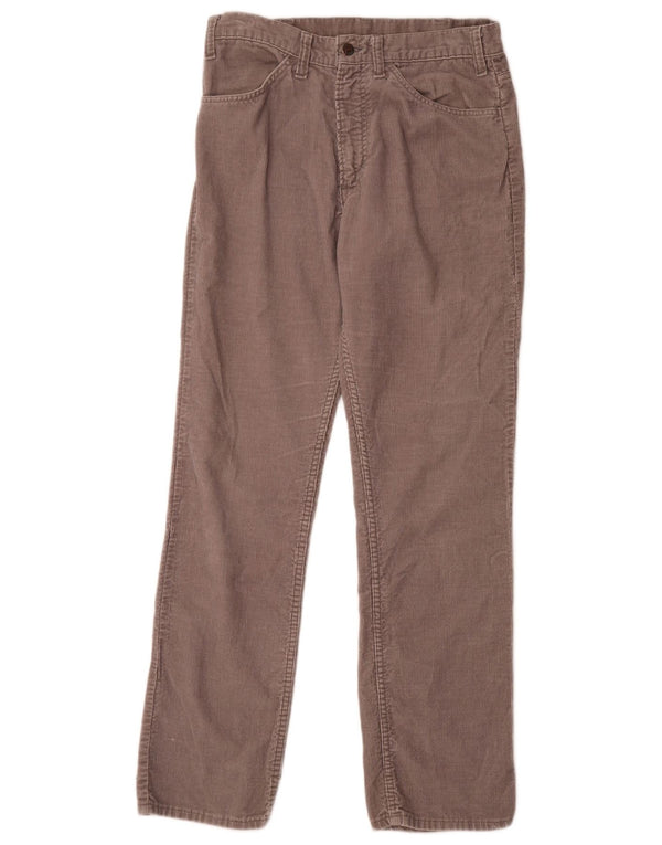 Vintage Mens Straight Corduroy Trousers W30 L31 Grey