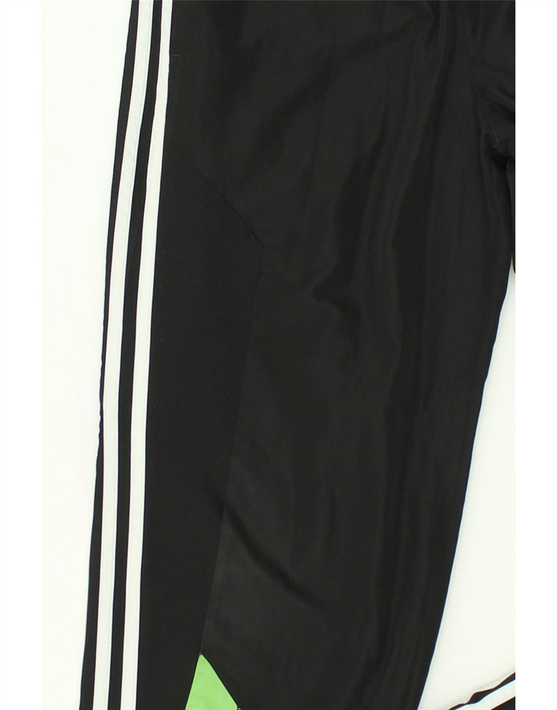 ADIDAS Boys Graphic Tracksuit Trousers Joggers 15-16 Years Black Polyester | Vintage Adidas | Thrift | Second-Hand Adidas | Used Clothing | Messina Hembry 