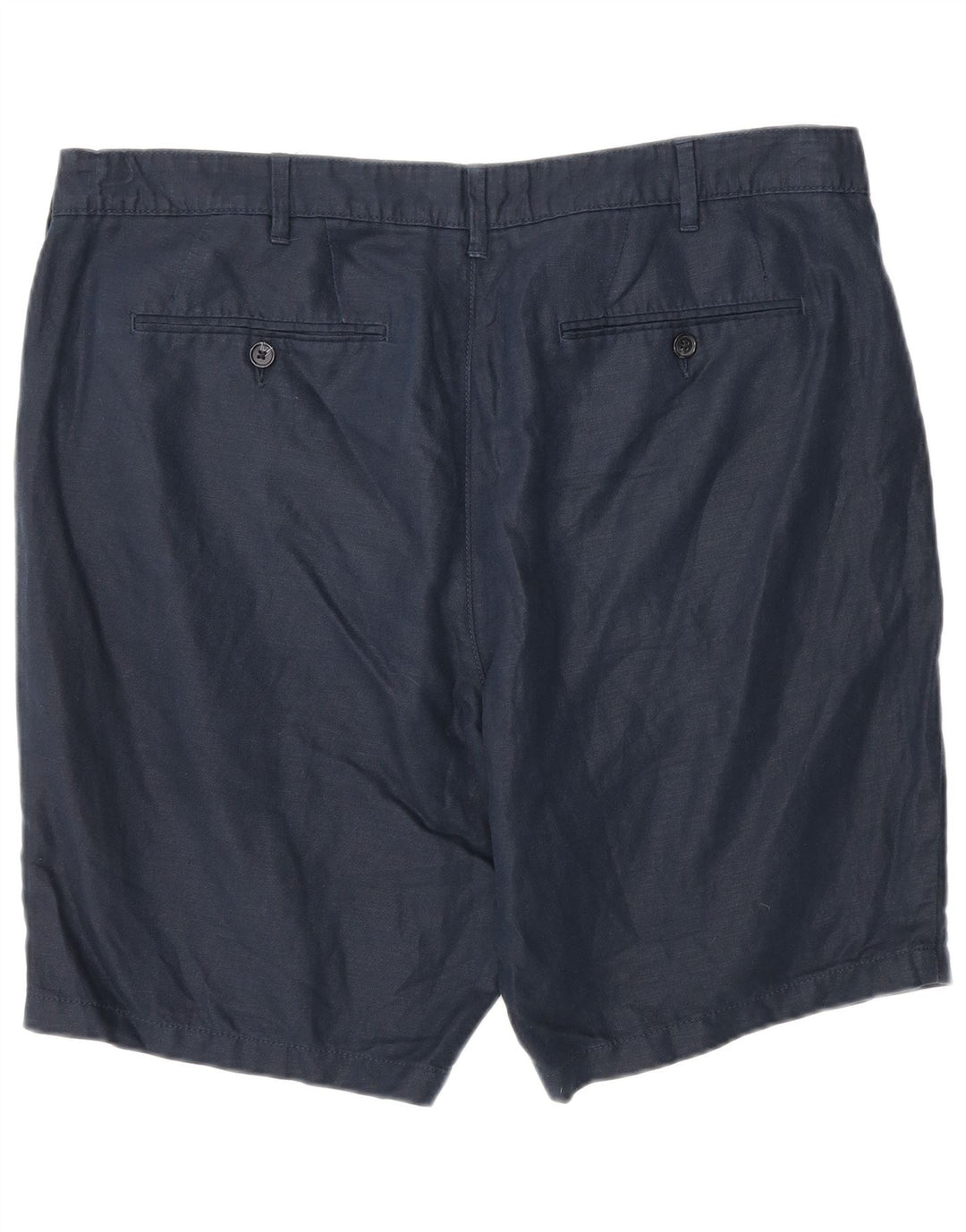 Marks & Spencer Mens Chino Shorts W38 XL Navy Blue Cotton