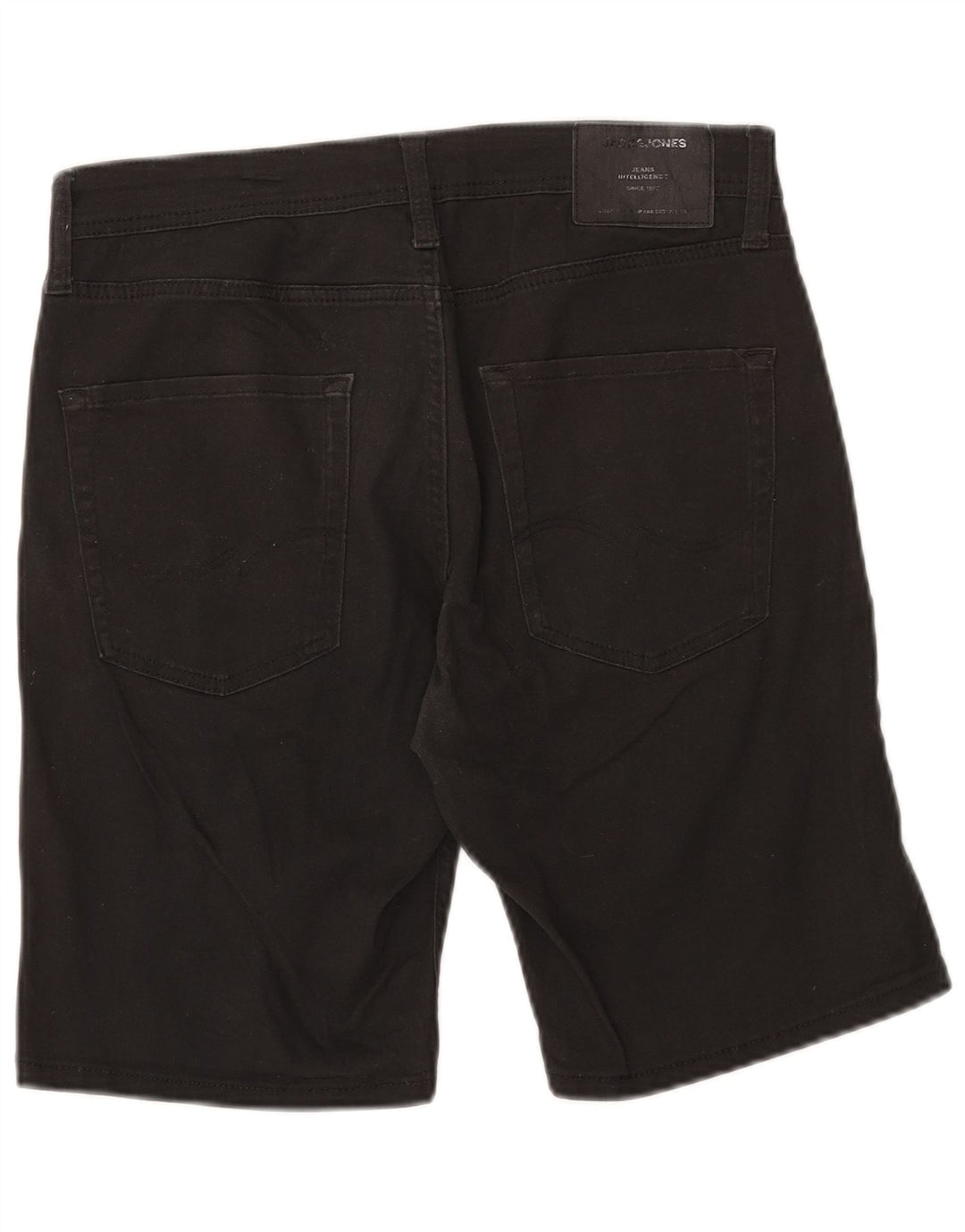 Jack & Jones Mens Regular Casual Shorts Medium W32 Black Cotton