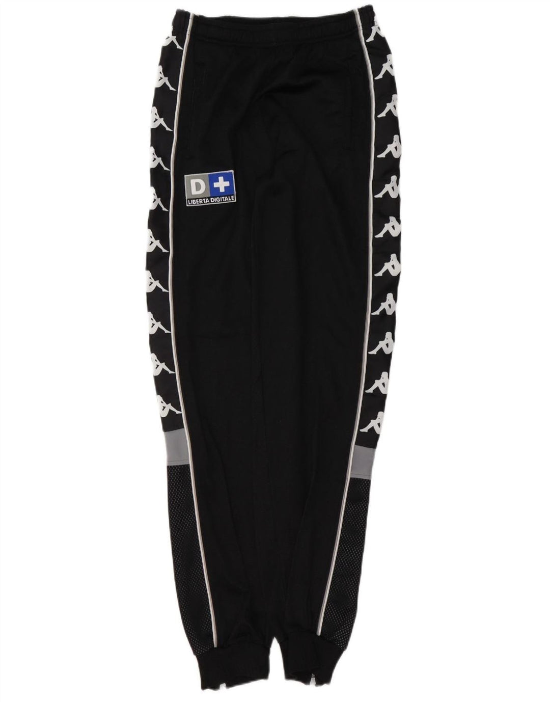 KAPPA Mens Gara Tracksuit Trousers Joggers Small  Black Colourblock