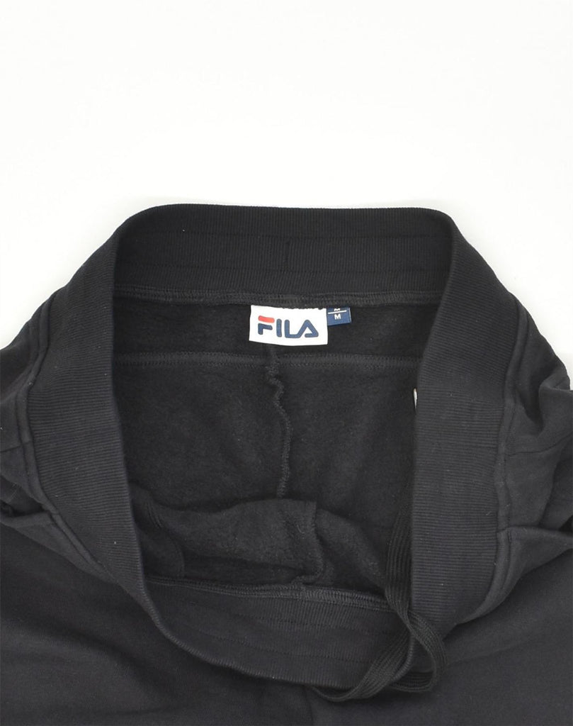 FILA Mens Tracksuit Trousers Joggers Medium Black Cotton | Vintage Fila | Thrift | Second-Hand Fila | Used Clothing | Messina Hembry 