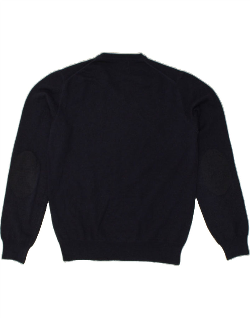 AUSTRALIAN L'ALPINA Womens V-Neck Jumper Sweater UK 14 Medium Navy Blue | Vintage AUSTRALIAN L'ALPINA | Thrift | Second-Hand AUSTRALIAN L'ALPINA | Used Clothing | Messina Hembry 