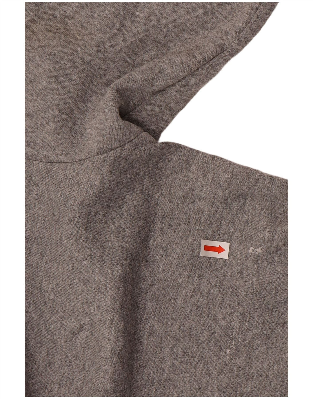VANS Womens Graphic Hoodie Jumper UK 14 Medium Grey Cotton