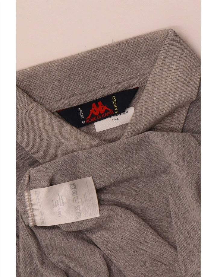 Kappa Mens Polo Shirt Medium Grey Cotton