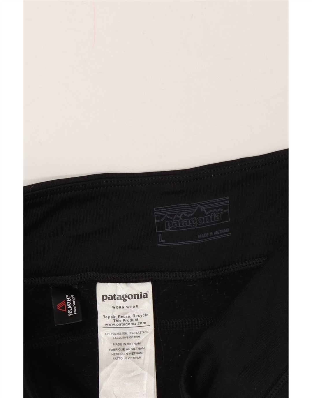 Patagonia Womens Leggings UK 16 Large Black Polyester