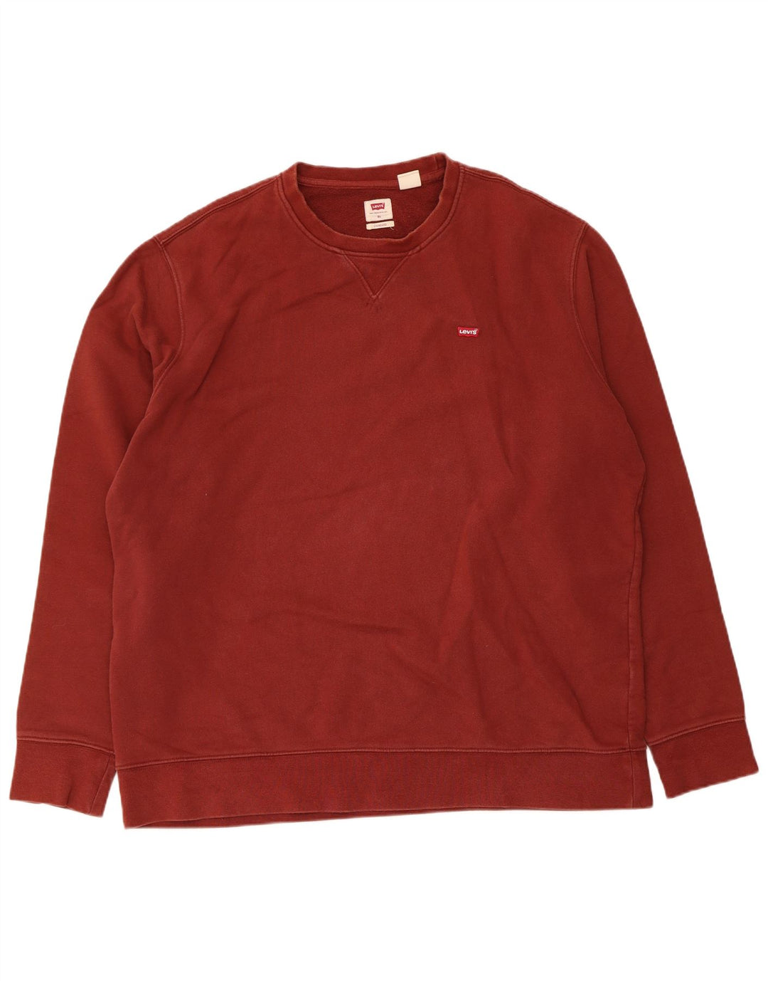 Levi's Mens Standard Sweatshirt Jumper XL Maroon Cotton