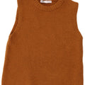Zara Womens Vest Tank Top UK 12 Medium Brown Acrylic