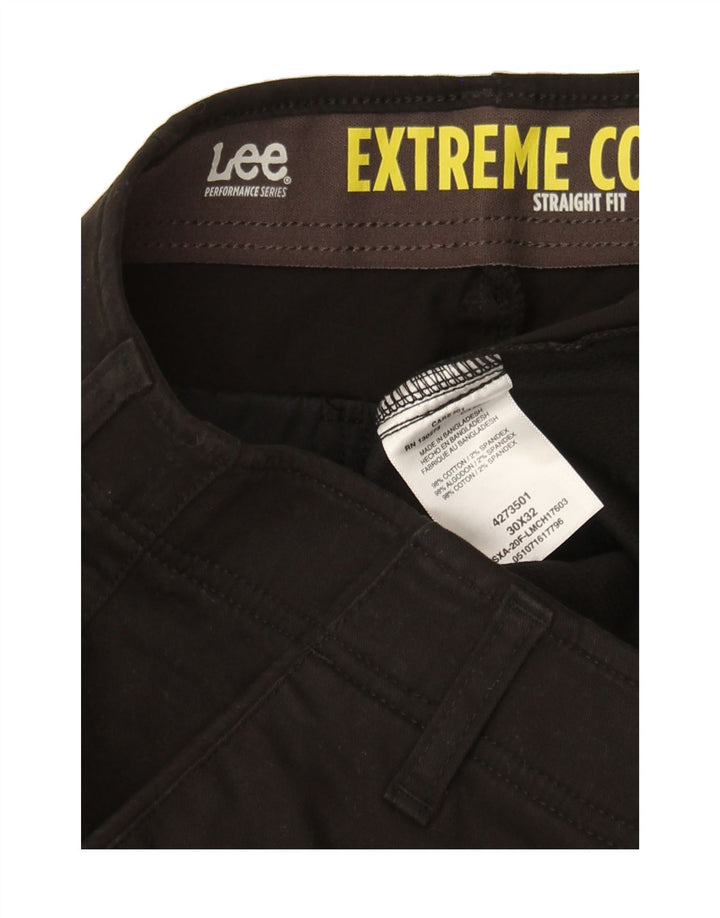 LEE Mens Straight Chino Trousers W30 L32 Black Cotton Vintage Lee and Second-Hand Lee from Messina Hembry 