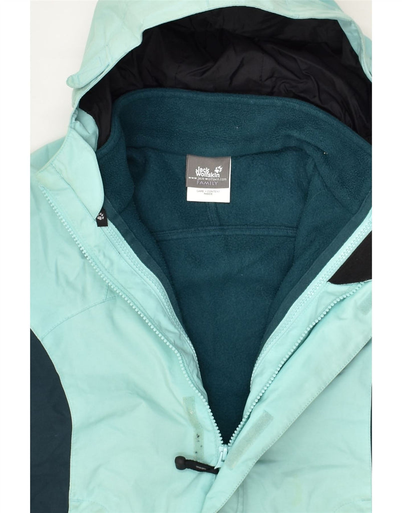 JACK WOLFSKIN Boys Hooded Windbreaker Jacket 9-10 Years Turquoise | Vintage Jack Wolfskin | Thrift | Second-Hand Jack Wolfskin | Used Clothing | Messina Hembry 