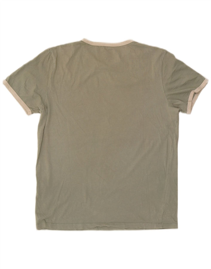 Jack & Jones Mens T-Shirt Top Large Green Cotton