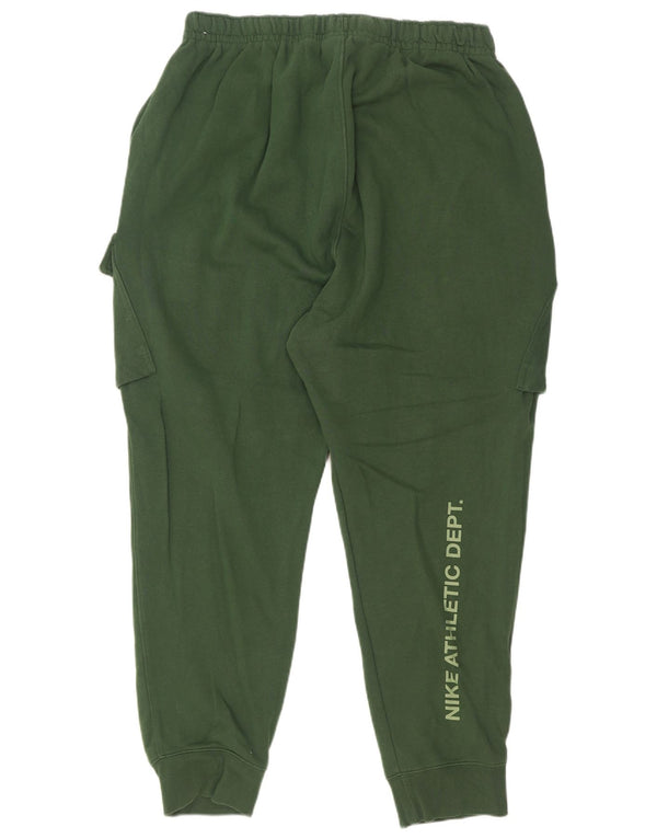 Nike Mens Graphic Tracksuit Trousers Joggers 2XL Green Cotton