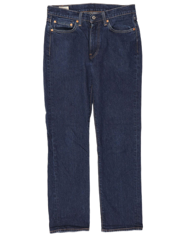 Levi's Mens 514 Straight Jeans W31 L32 Navy Blue Cotton