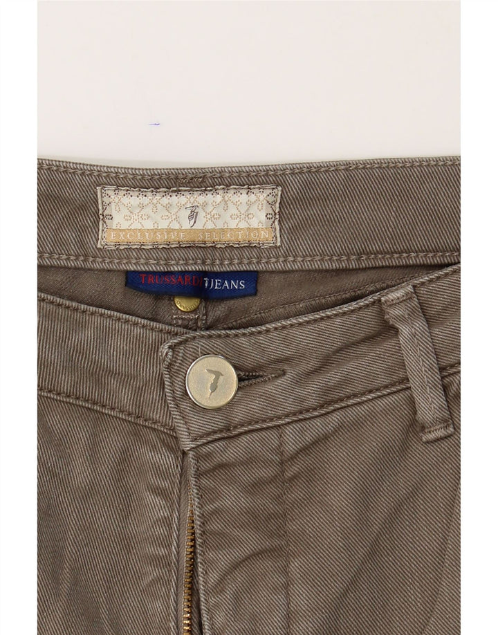 TRUSSARDI Womens Slim Jeans W29 L32 Grey Cotton Vintage Trussardi and Second-Hand Trussardi from Messina Hembry 