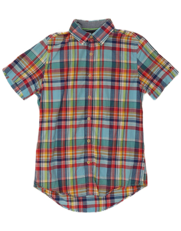Tommy Hilfiger Mens New York Fit Shirt Small Multicoloured Plaid