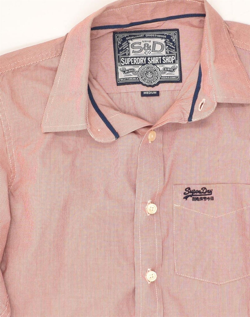 SUPERDRY Mens Shirt Medium Pink Cotton | Vintage Superdry | Thrift | Second-Hand Superdry | Used Clothing | Messina Hembry 