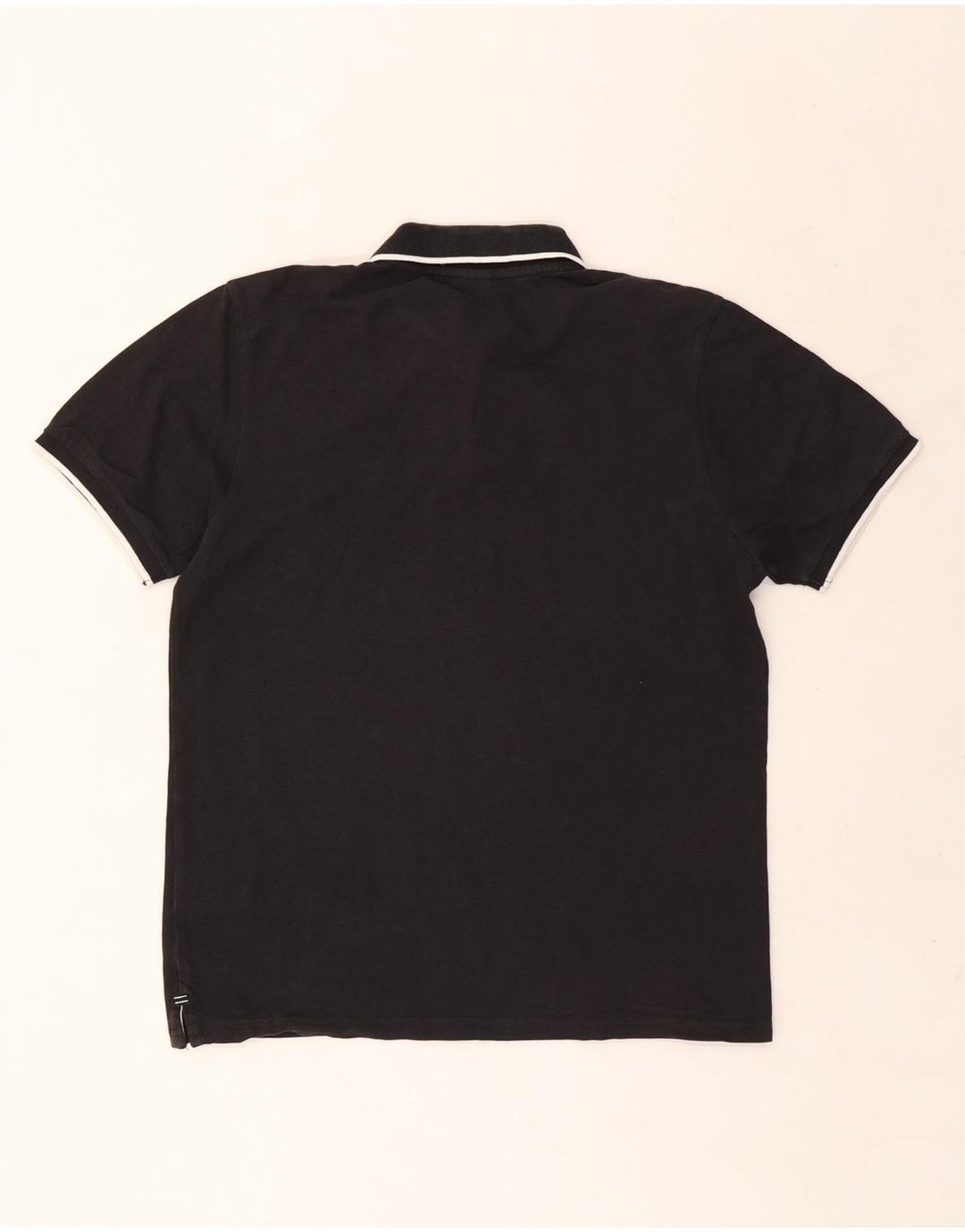 North Sails Mens Polo Shirt Medium Black Cotton
