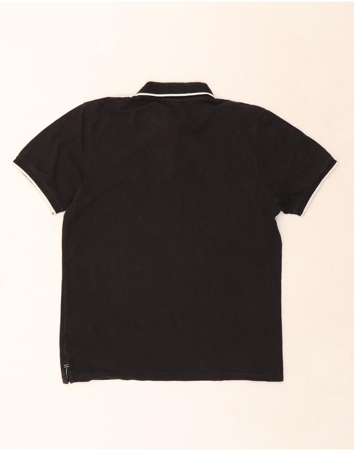 North Sails Mens Polo Shirt Medium Black Cotton