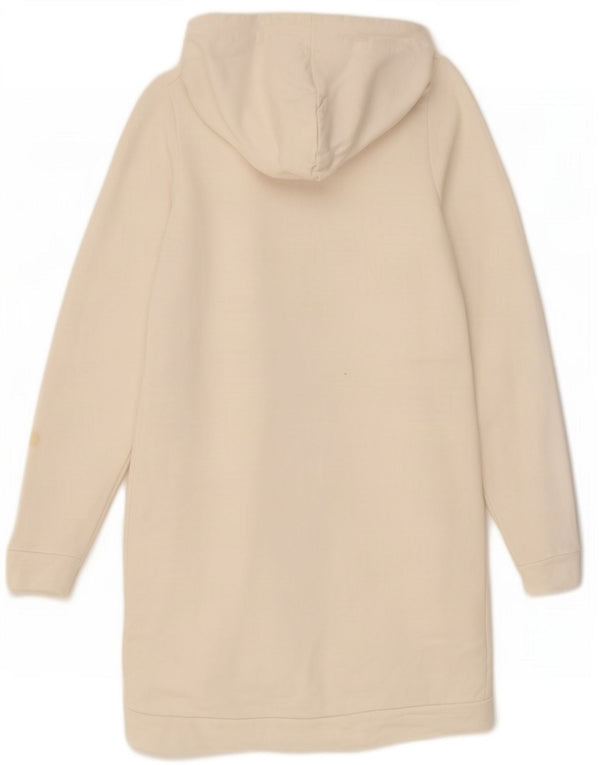 Guess Girls Hooded Sweatshirt Jumper Dress 13-14 Years White Cotton