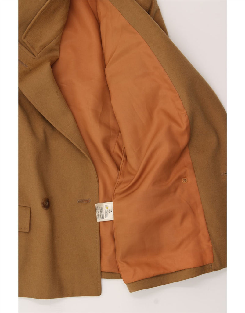 JAEGER Womens Double Breasted Blazer Jacket UK 16 Large Brown Wool Vintage Jaeger and Second-Hand Jaeger from Messina Hembry 