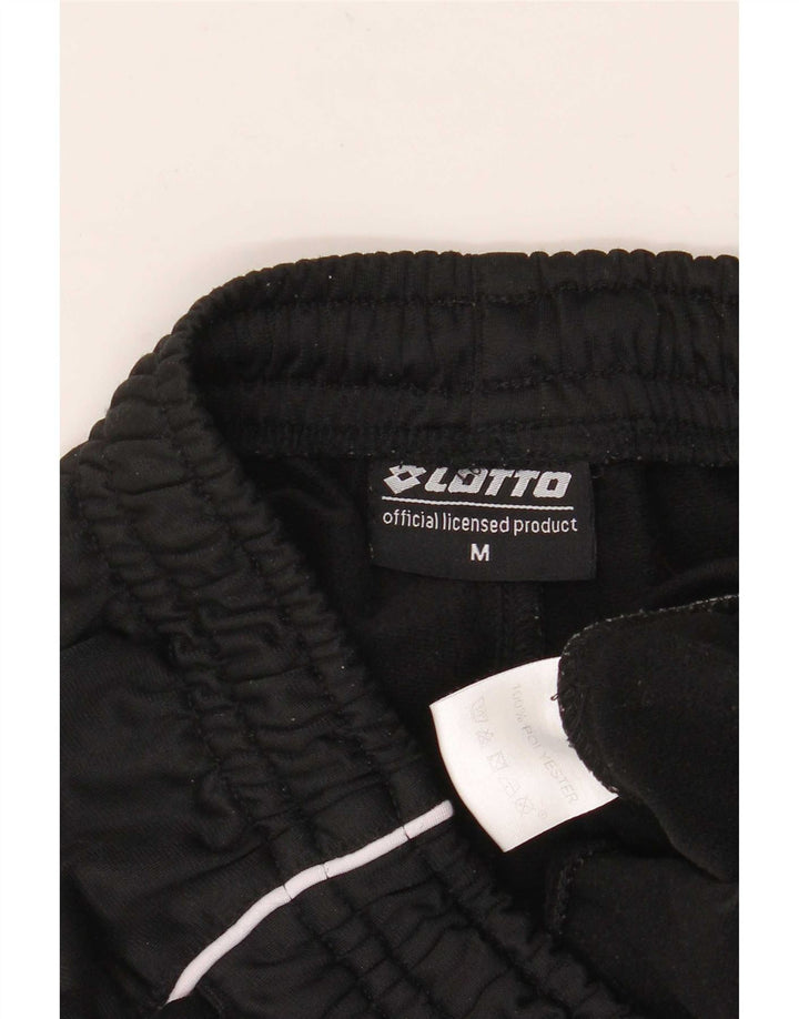 Lotto Mens Tracksuit Trousers Joggers Medium  Black Polyester