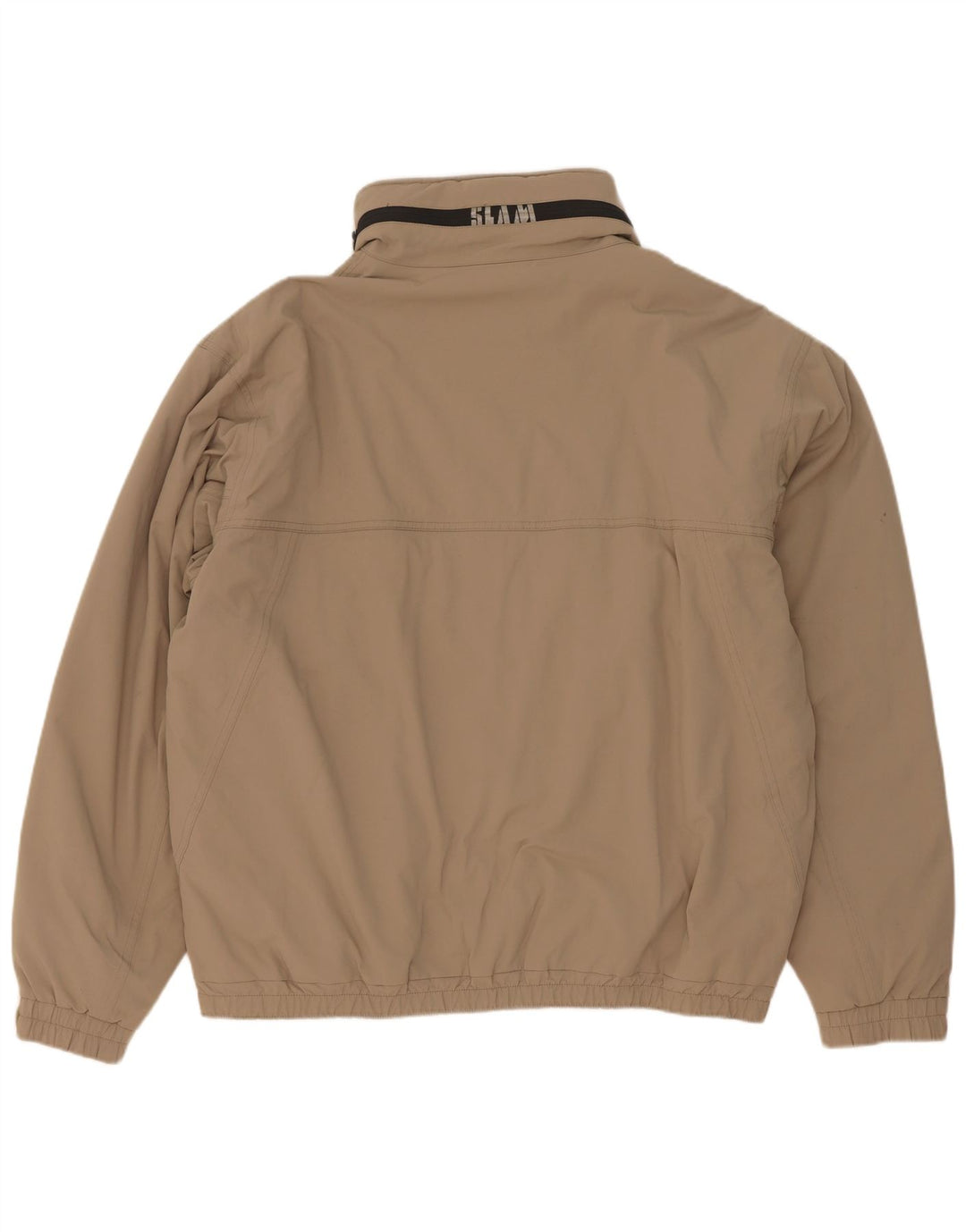 Slam Mens Bomber Jacket UK 44 2XL Beige Nylon