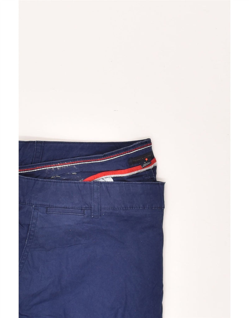 TOMMY HILFIGER Womens Slim Chino Trousers US 18 2XL W38 L29 Blue Cotton | Vintage Tommy Hilfiger | Thrift | Second-Hand Tommy Hilfiger | Used Clothing | Messina Hembry 