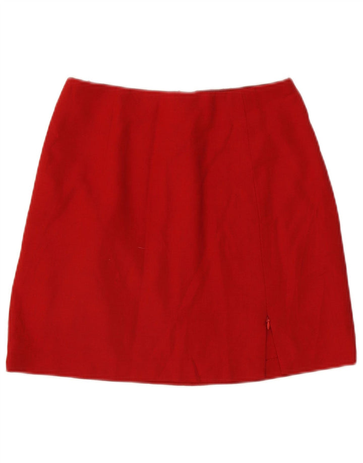 Aspesi Womens High Waist Mini Skirt IT 42 Medium W25  Red