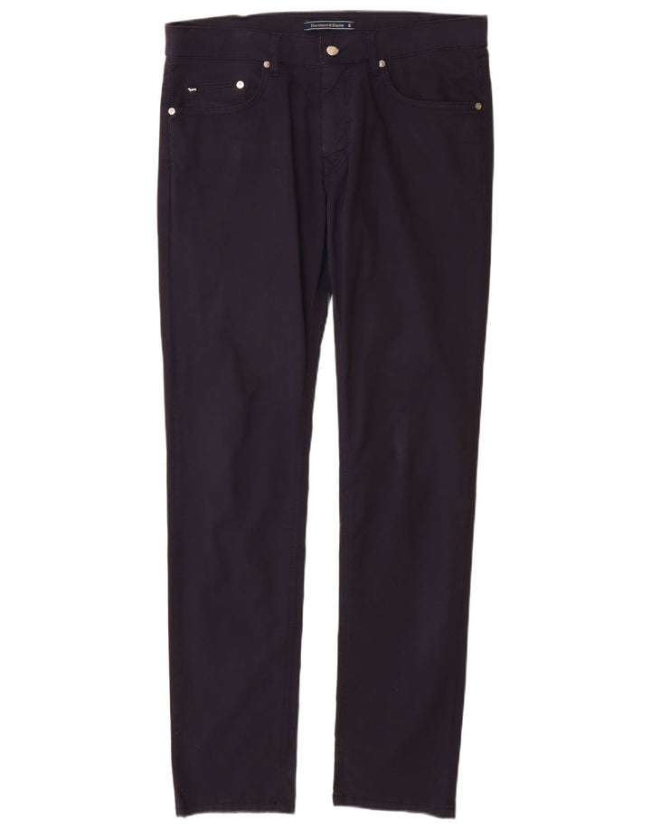 Harmont & Blaine Mens Slim Casual Trousers IT 48 Medium W32 L33 Navy Blue