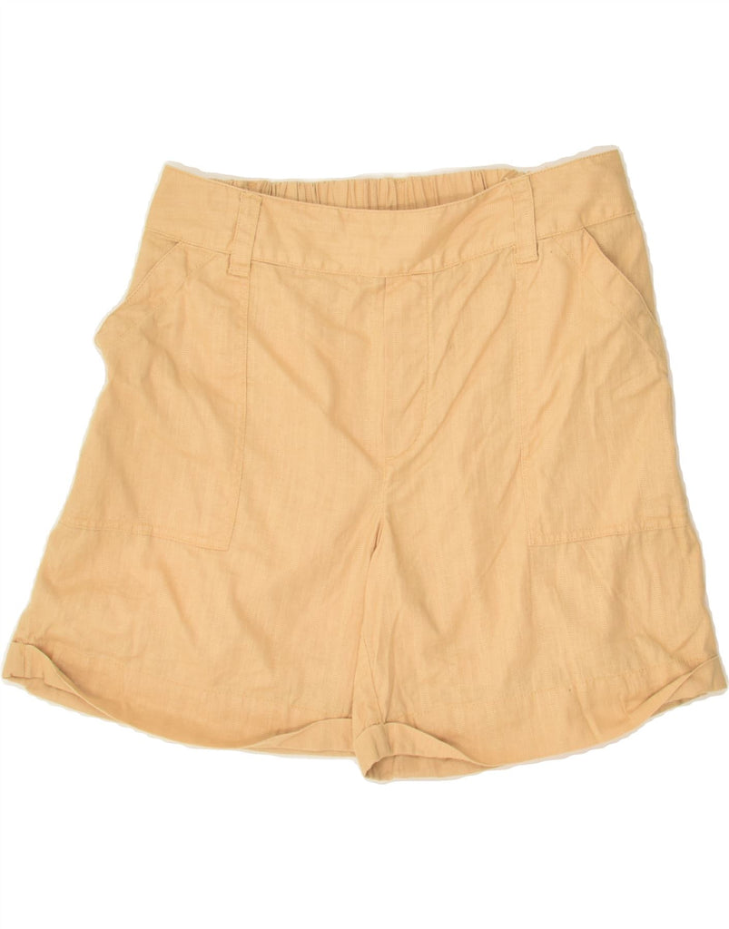 FAT FACE Womens Chino Shorts UK 12 Medium W30 Beige Linen | Vintage Fat Face | Thrift | Second-Hand Fat Face | Used Clothing | Messina Hembry 