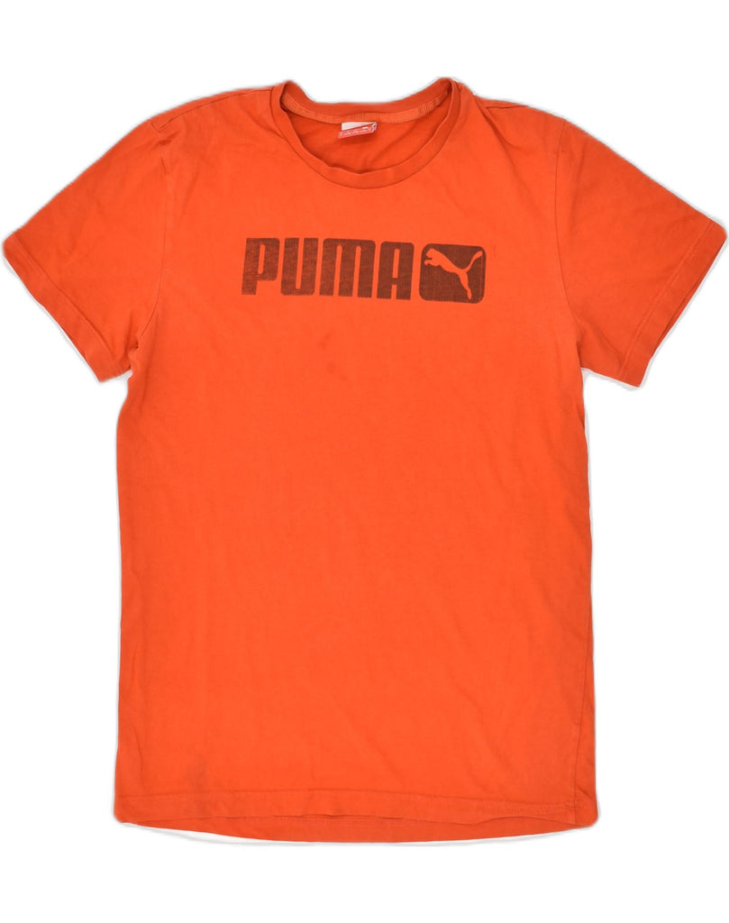 PUMA Mens Graphic T-Shirt Top Small Orange | Vintage Puma | Thrift | Second-Hand Puma | Used Clothing | Messina Hembry 