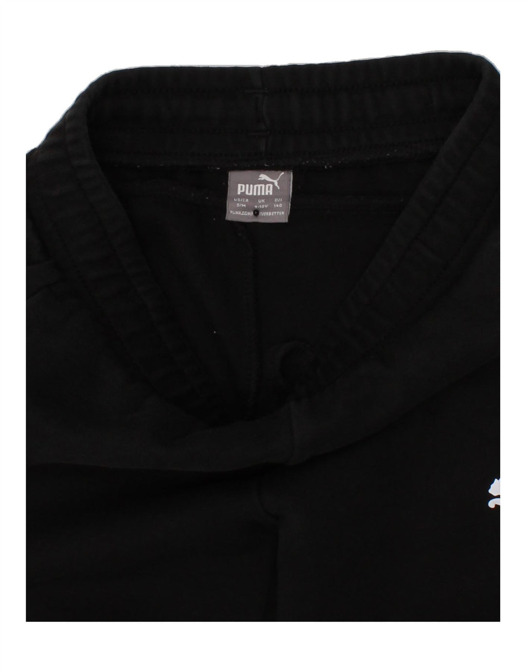 PUMA Girls Tracksuit Trousers 9-10 Years Black Vintage Puma and Second-Hand Puma from Messina Hembry 